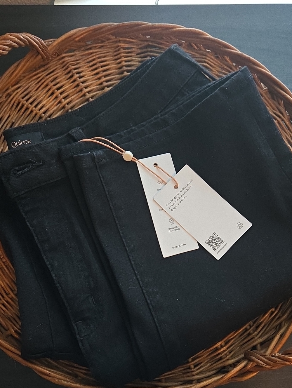 NWT Quince Curvy Bella Stretch Straight Jeans Sz 32